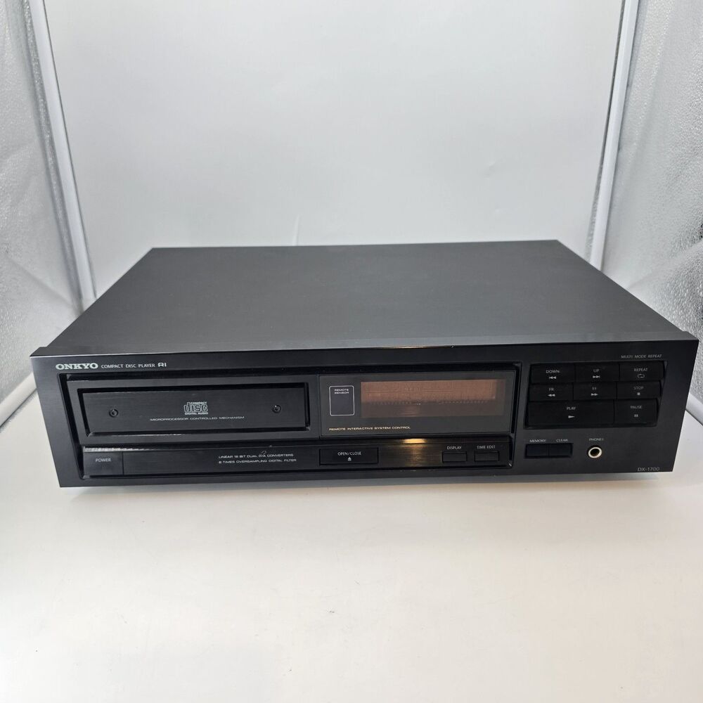 Vintage Onkyo Compact Disc Player CD DX-1700 Tested **(READ!!)